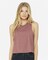 BELLA+CANVAS Ladies Racerback Cropped Tank for Workout, Casual Wear & Streetwear Lightweight Athletic Top